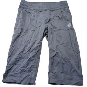 The North Face Girls Gray Herringbone Capri Hiking Pants Size Small S/P